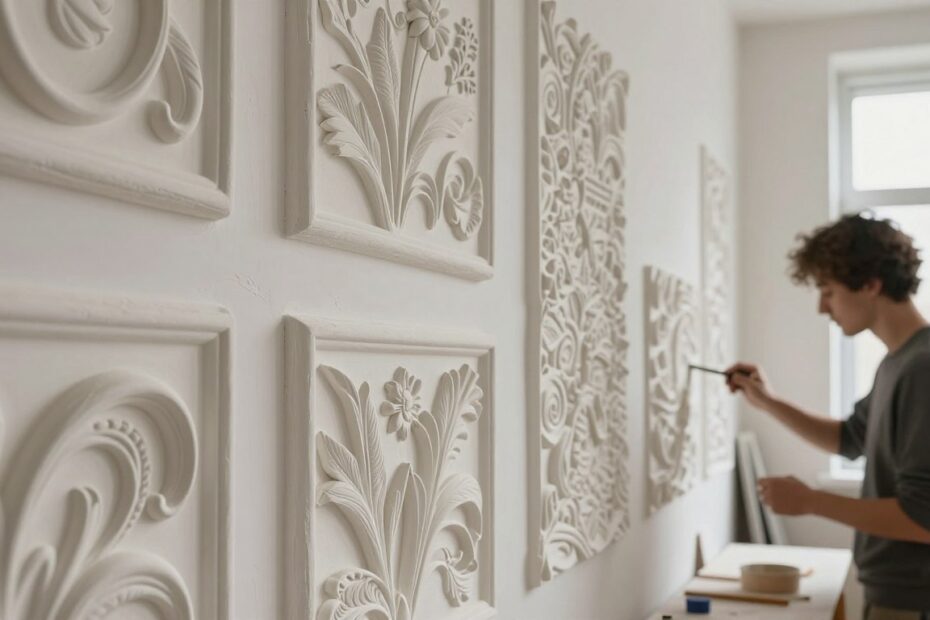 Jak zrobić wzory na ścianie z gipsu