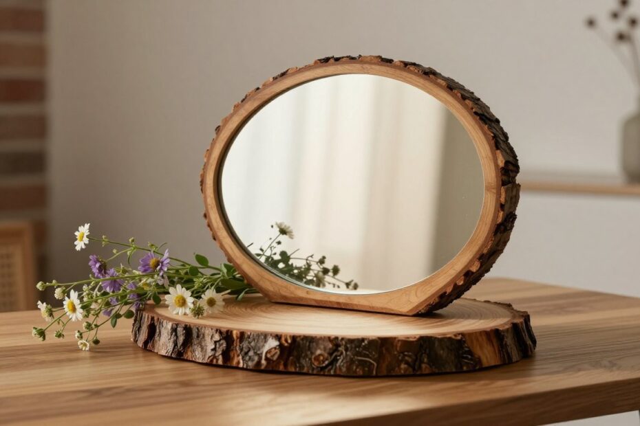 Lustra na plastrach drewna