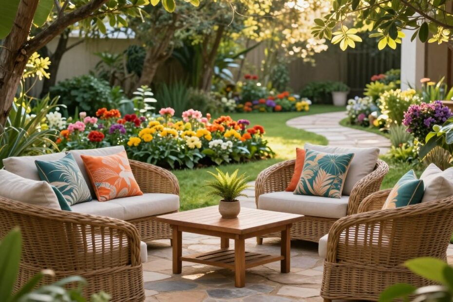 Pomysł na kącik wypoczynkowy w ogrodzie