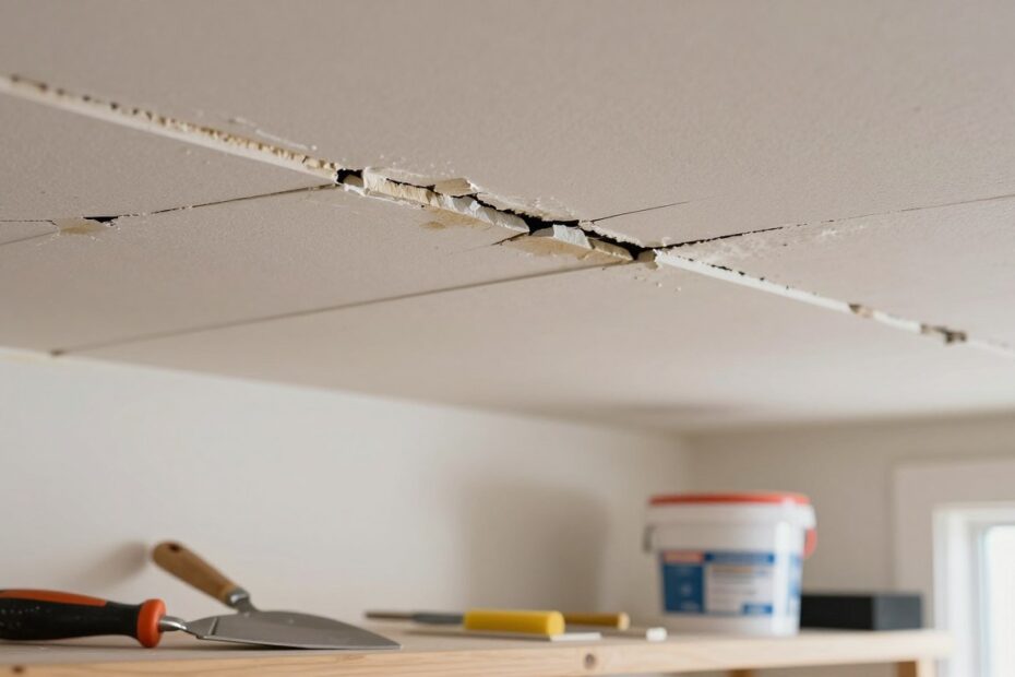 Jak naprawić pęknięcia na suficie podwieszanym