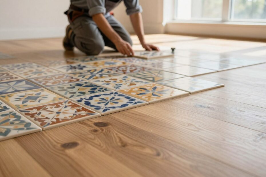 Jak położyć płytki na drewnianej podłodze