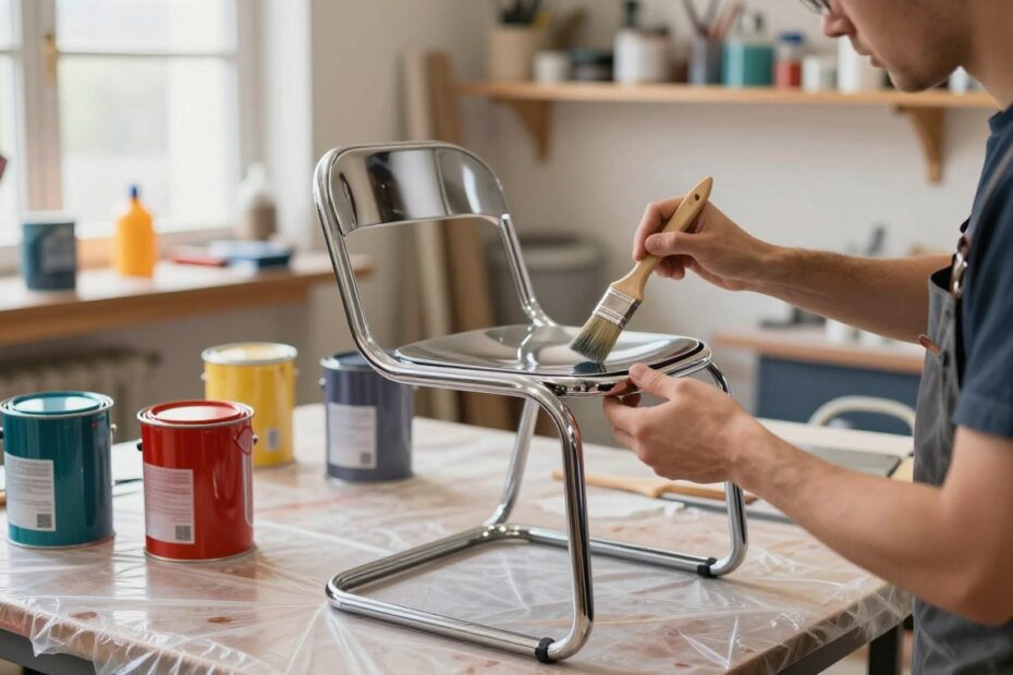 Jak pomalować chromowane krzesła