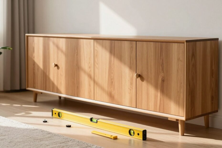 Jak wypoziomować szafę na krzywej podłodze