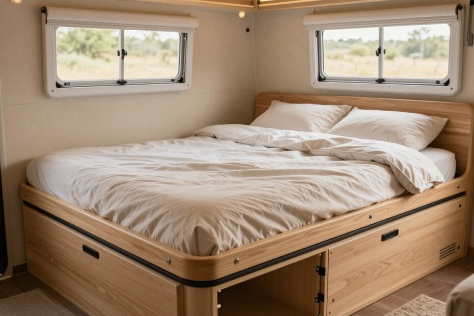 Jak zrobić łóżko do kampera