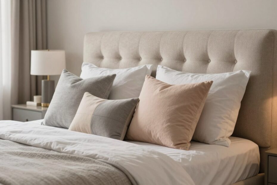 Jak zrobić zagłówek do łóżka z poduszek
