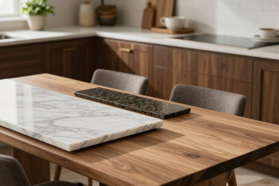 Jaki blat do brązowych mebli kuchennych