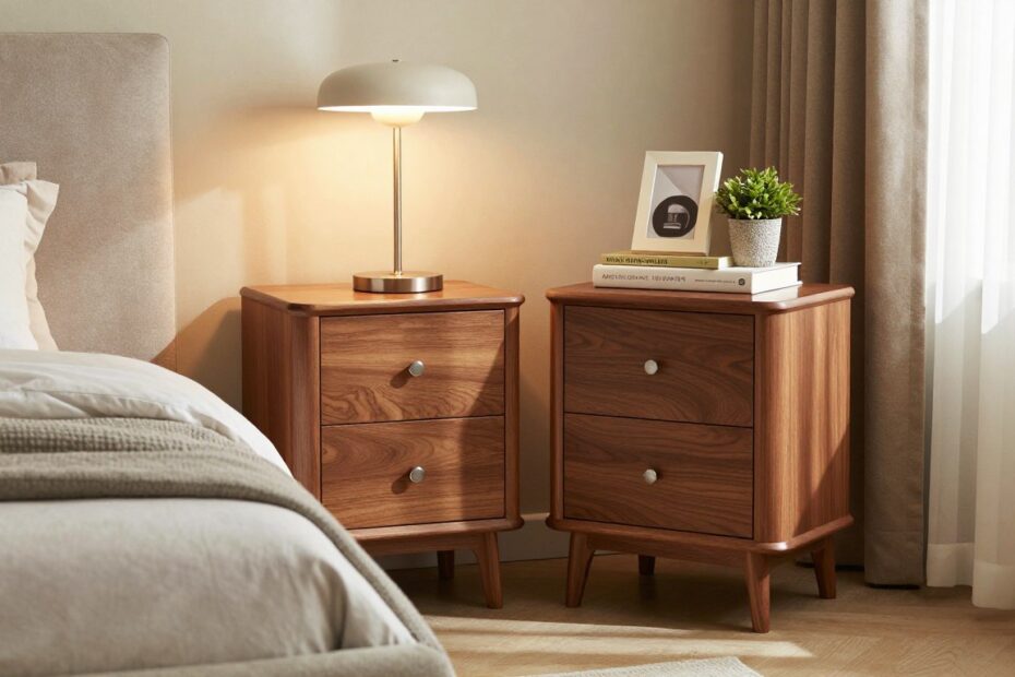 Jakie szafki nocne do łóżka tapicerowanego