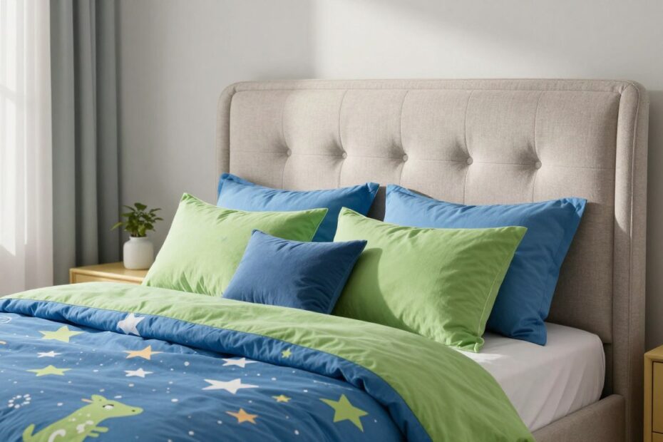 Łóżko tapicerowane dla chłopca