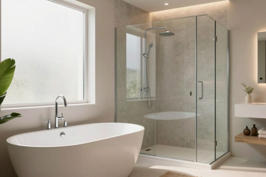 Pomysł na łazienkę z wanną i prysznicem