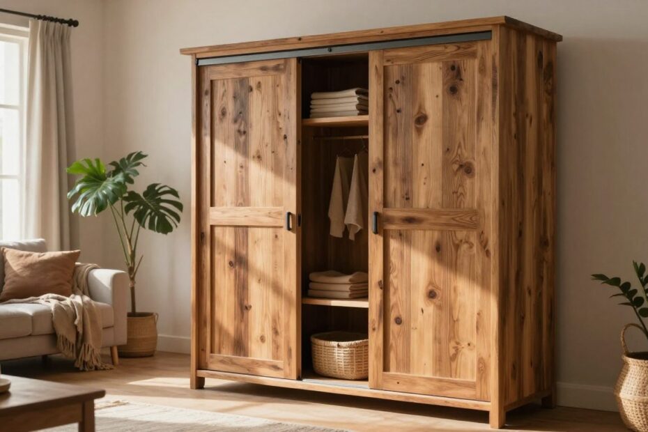Szafa przesuwna rustykalna