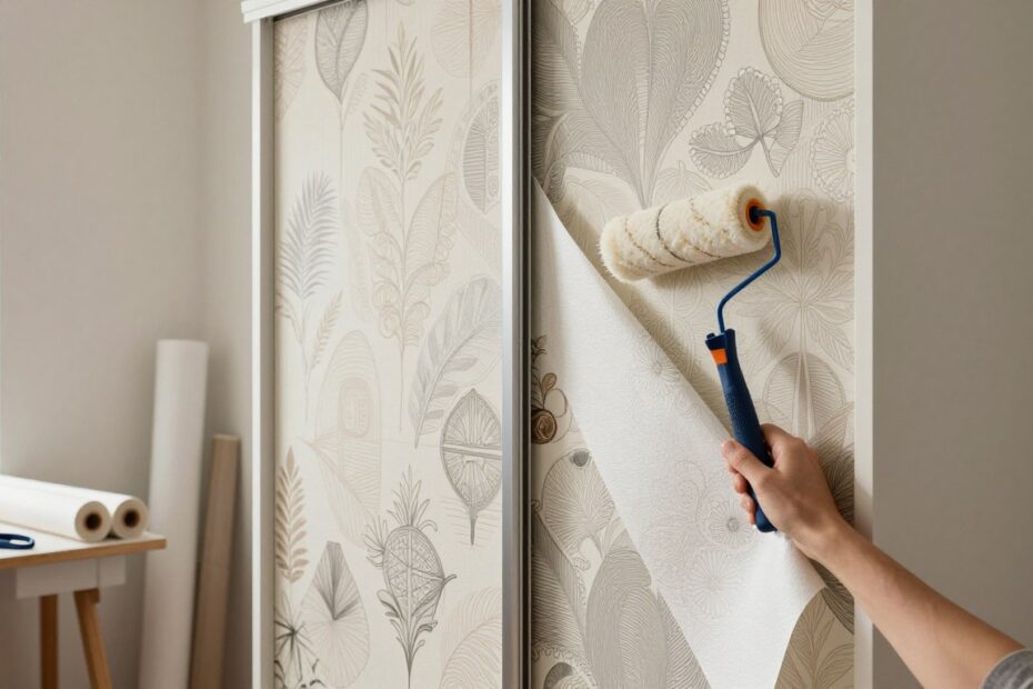 Tapetowanie szafy przesuwnej