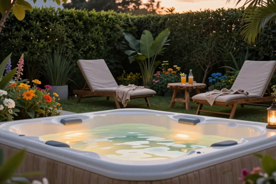 Jacuzzi ogrodowe aranżacje