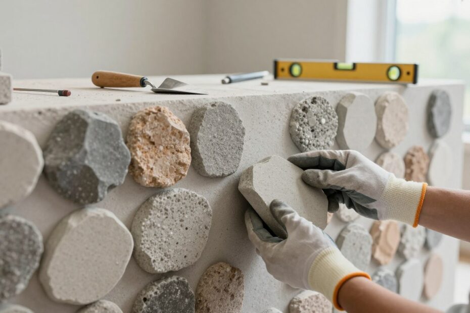 Jak układać kamień dekoracyjny betonowy